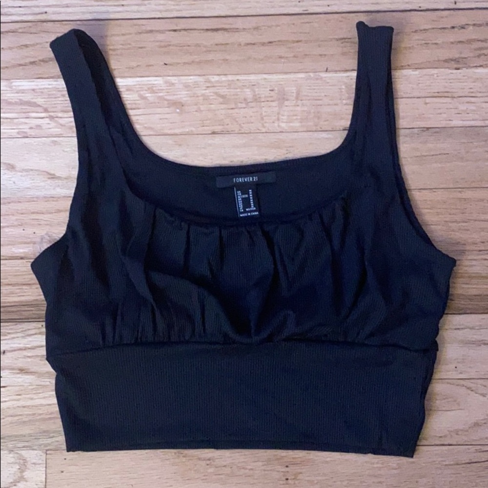 Black crop top